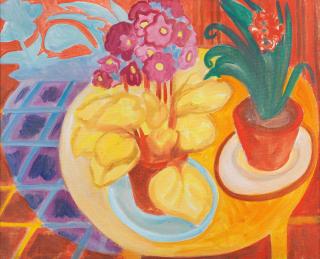 Margaret Mellis - Still Life with Flowers