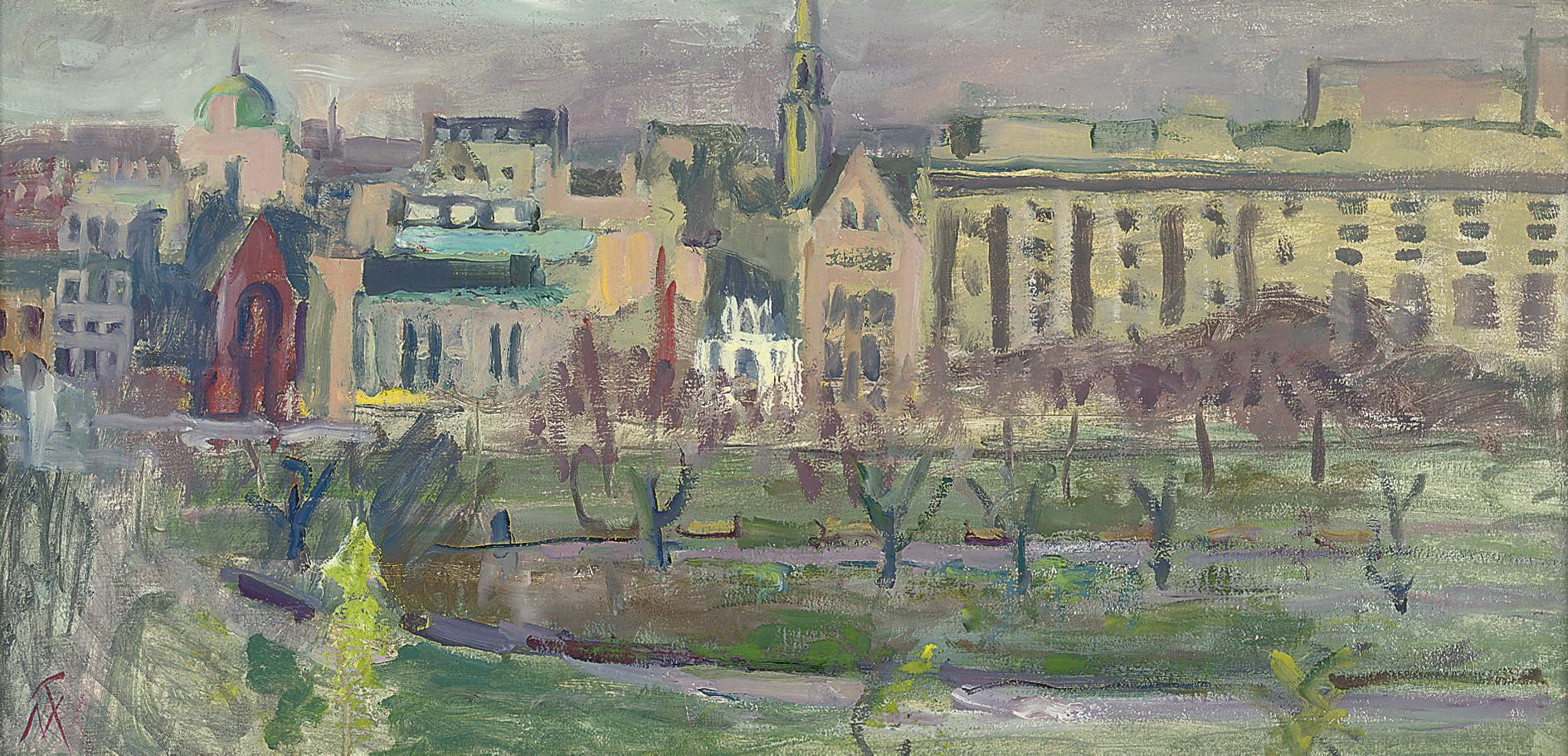 Margaret Thomas - Princes Street from The Mound, Edinburgh