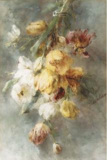 Margaretha Roosenboom-Vogel - A swag of tulips