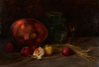 Margarethe Hormuth-Kallmorgen - Stillleben mit Äpfeln.