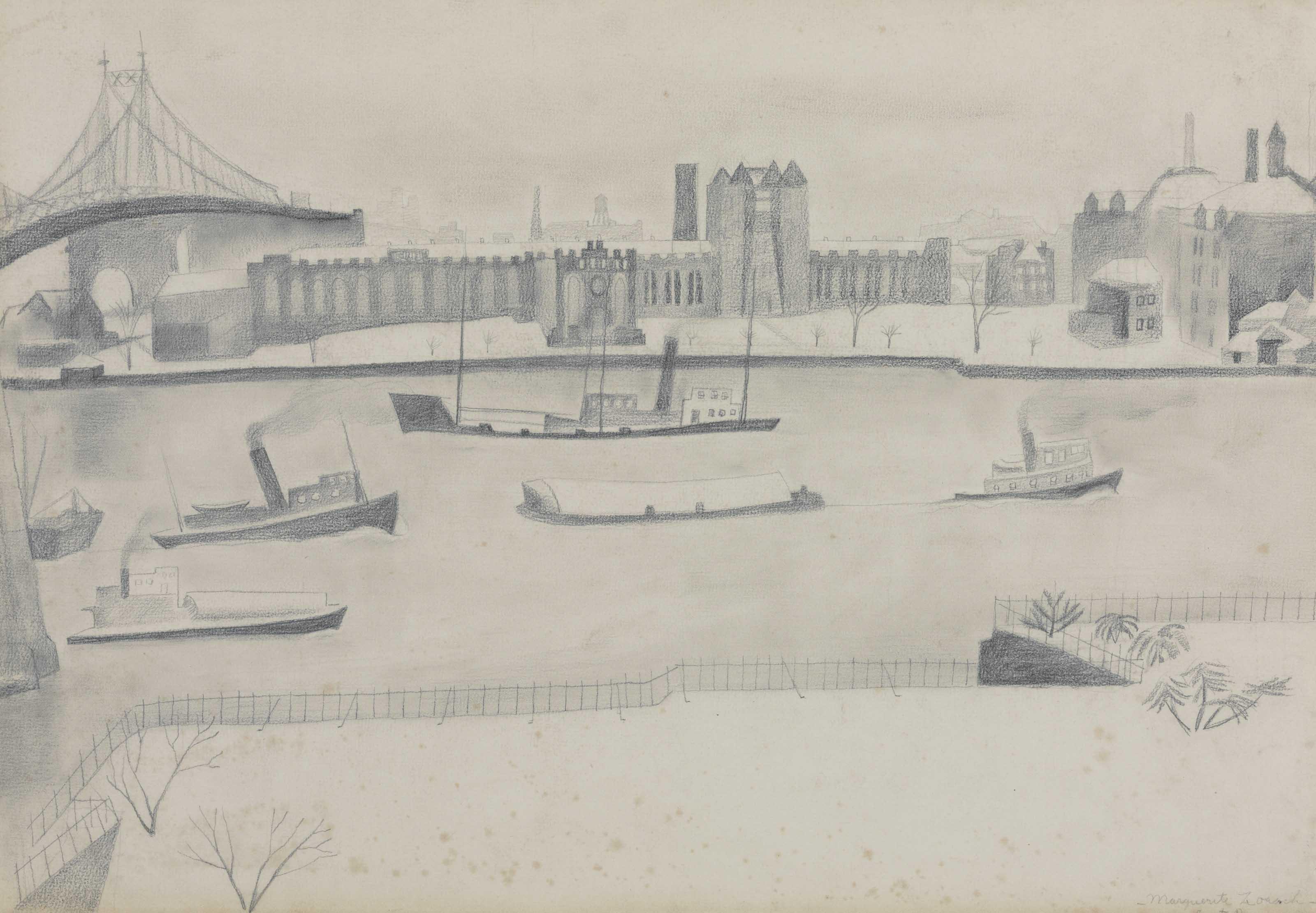 Marguerite Thompson Zorach - East River