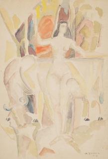 Marguerite Thompson Zorach - Woman with Bull