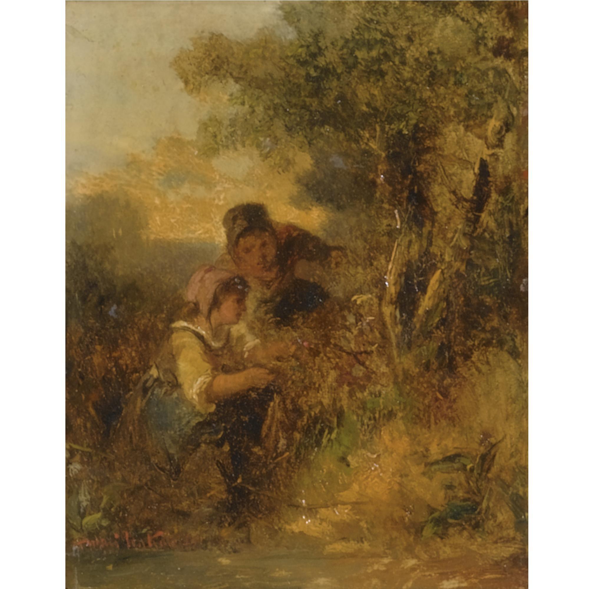 Mari ten Kate - \'Deux Jeunes Paysannes Cueillant Des Fleurs\'