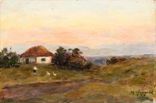 Maria Alekseevna Feodorova - Sunset In The Countryside.