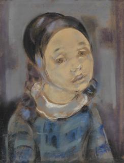 Maria Blanchard - Niña con manzana