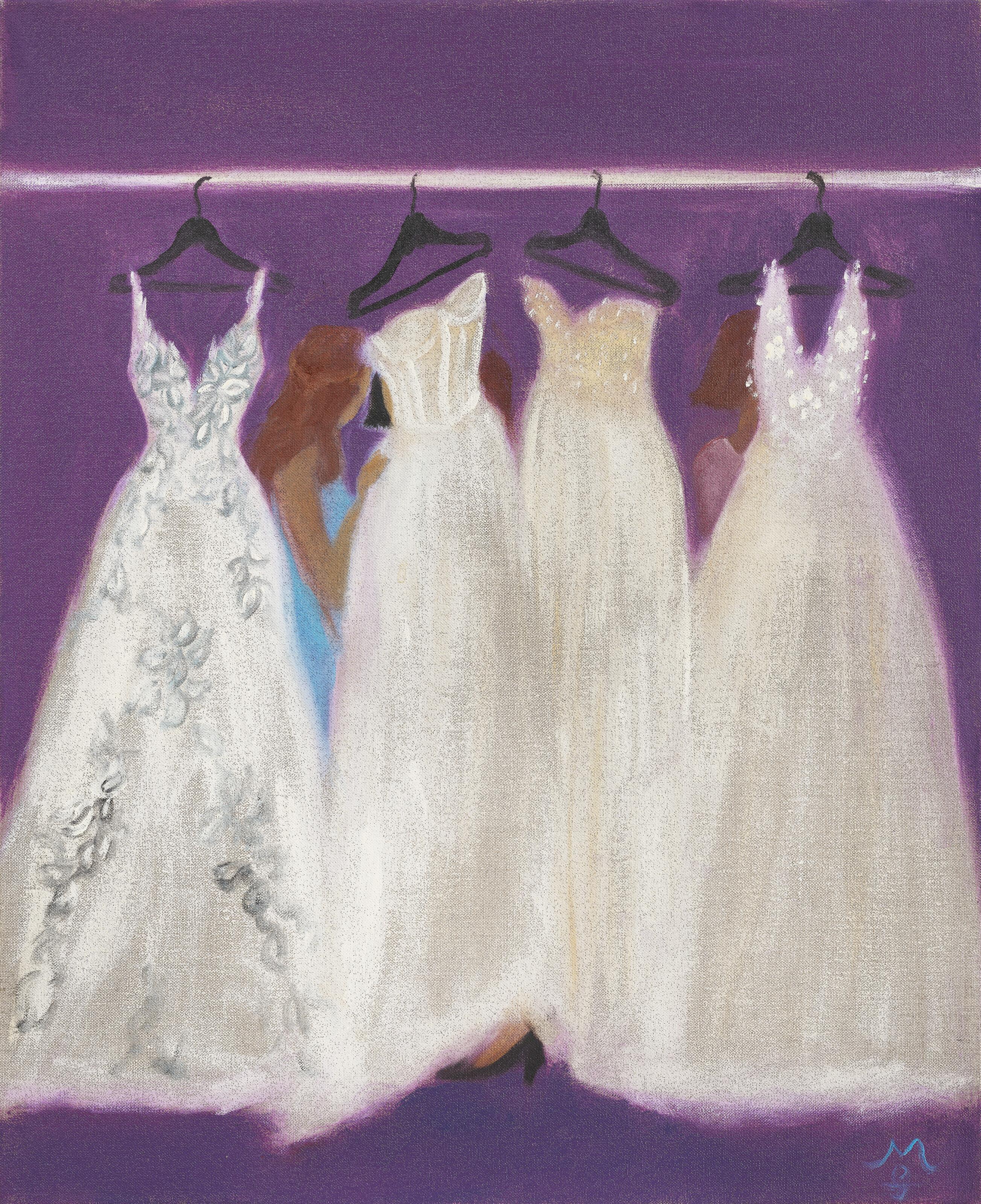 Maria Farrar - Woman Choosing a Dress