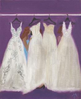 Maria Farrar - Woman Choosing a Dress