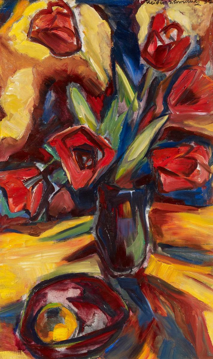 Maria Heider-Schweinitz - »Große rote Tulpen«