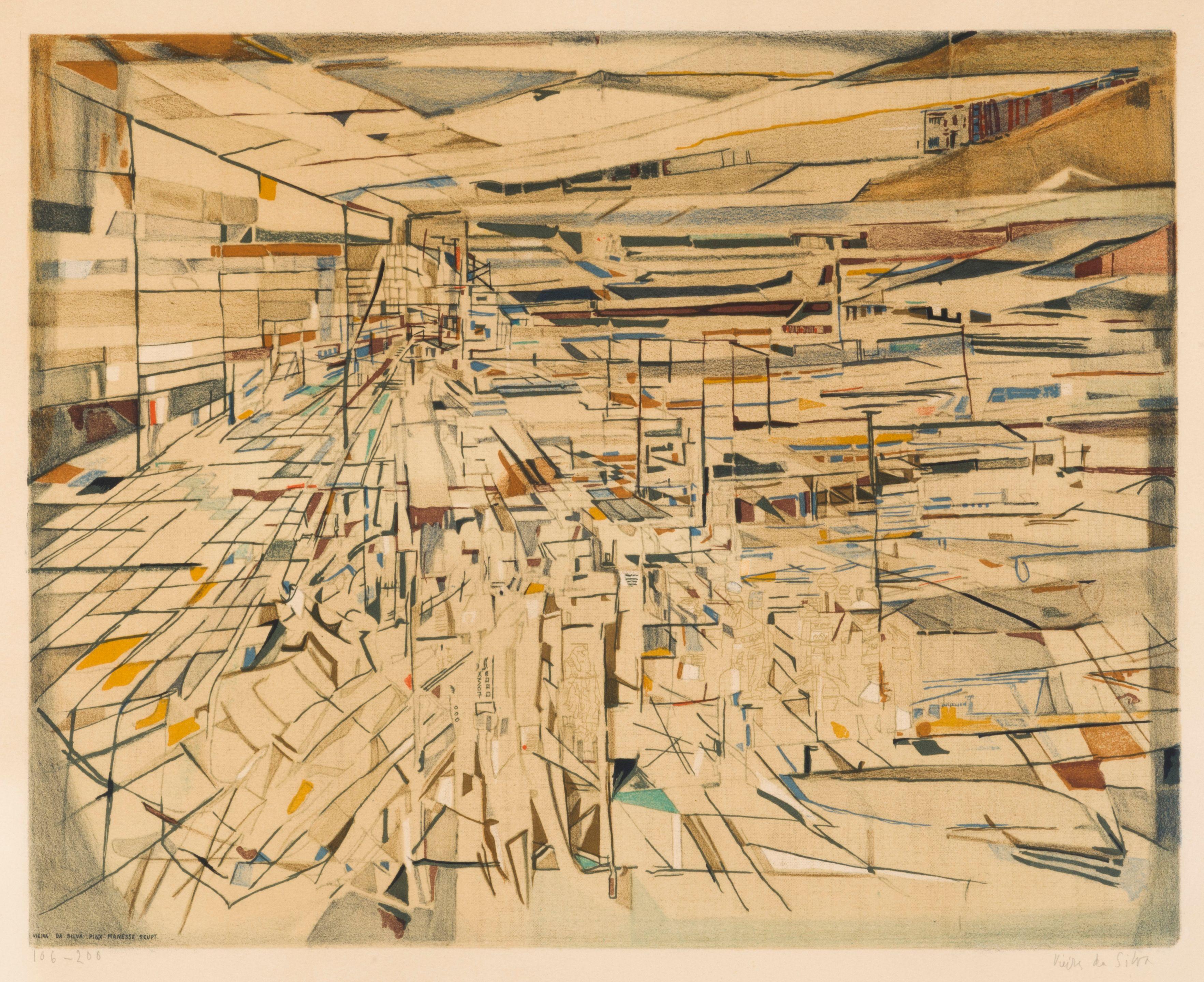 Maria-Helena Vieira Da Silva - Egypt(after), 1972