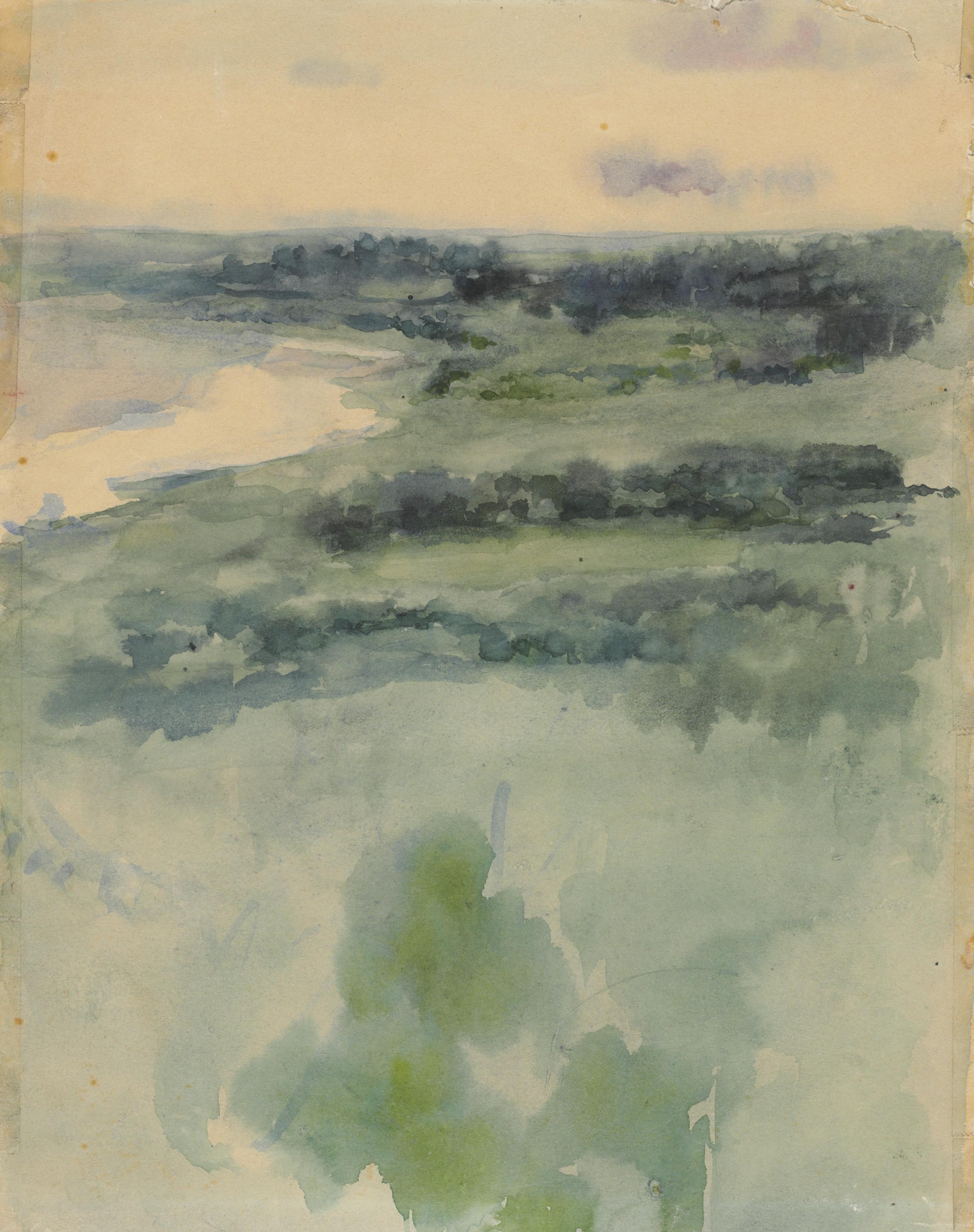 Maria Iakunchikova - Landscape With The Moskva River In The Background; And Autumn Sunset