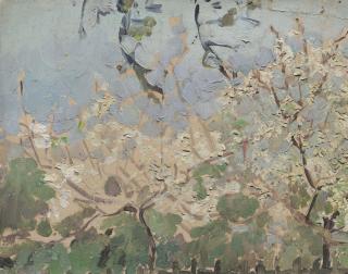 Maria Iakunchikova - Trees In Bloom; And Stream In The Forest