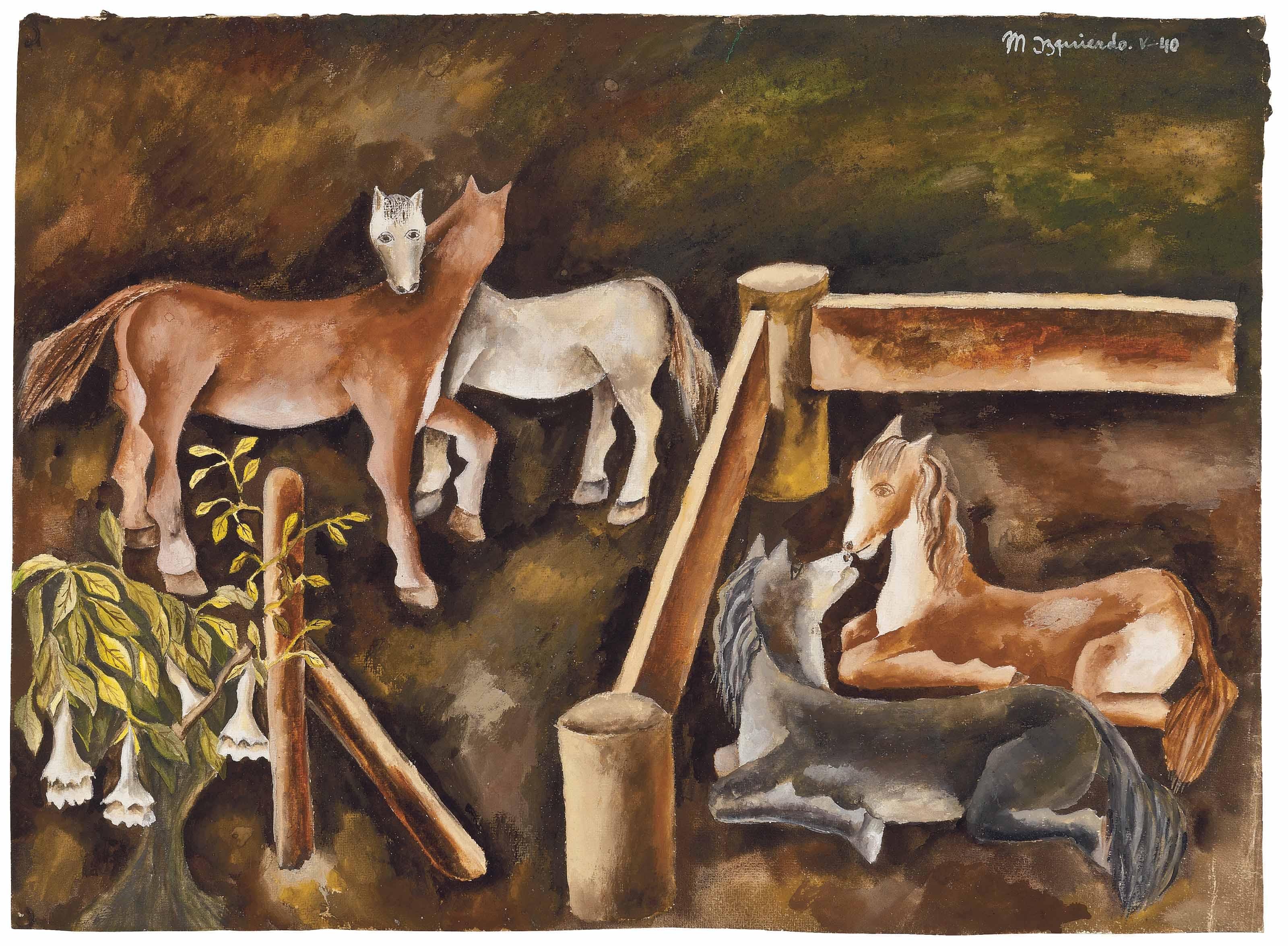 María Izquierdo - Caballos amorosos