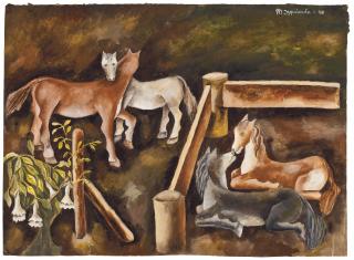 María Izquierdo - Caballos amorosos