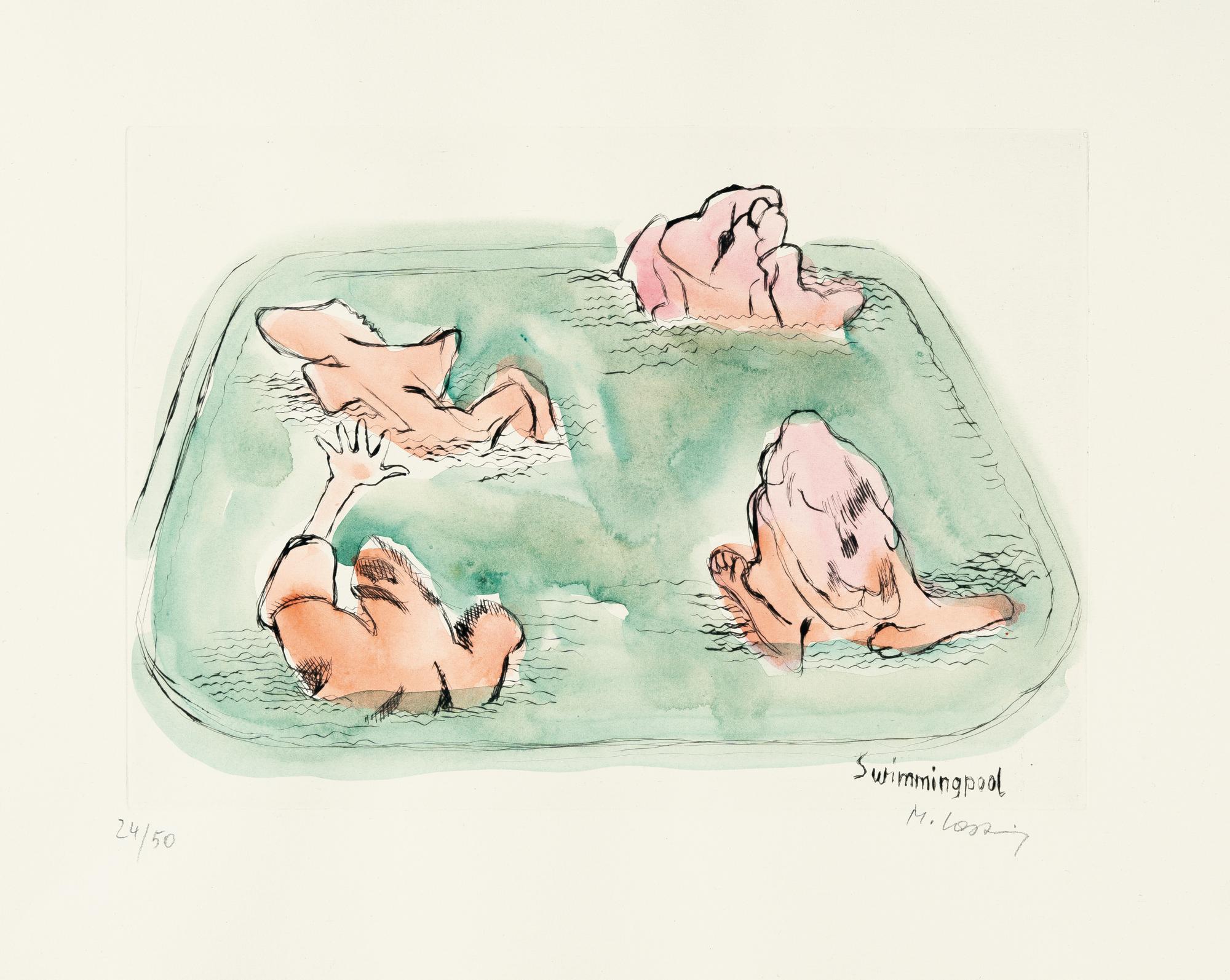 Maria Lassnig - 7 Kupferstiche