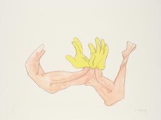 Maria Lassnig - A Pair of Gloves (für Parkett 85).