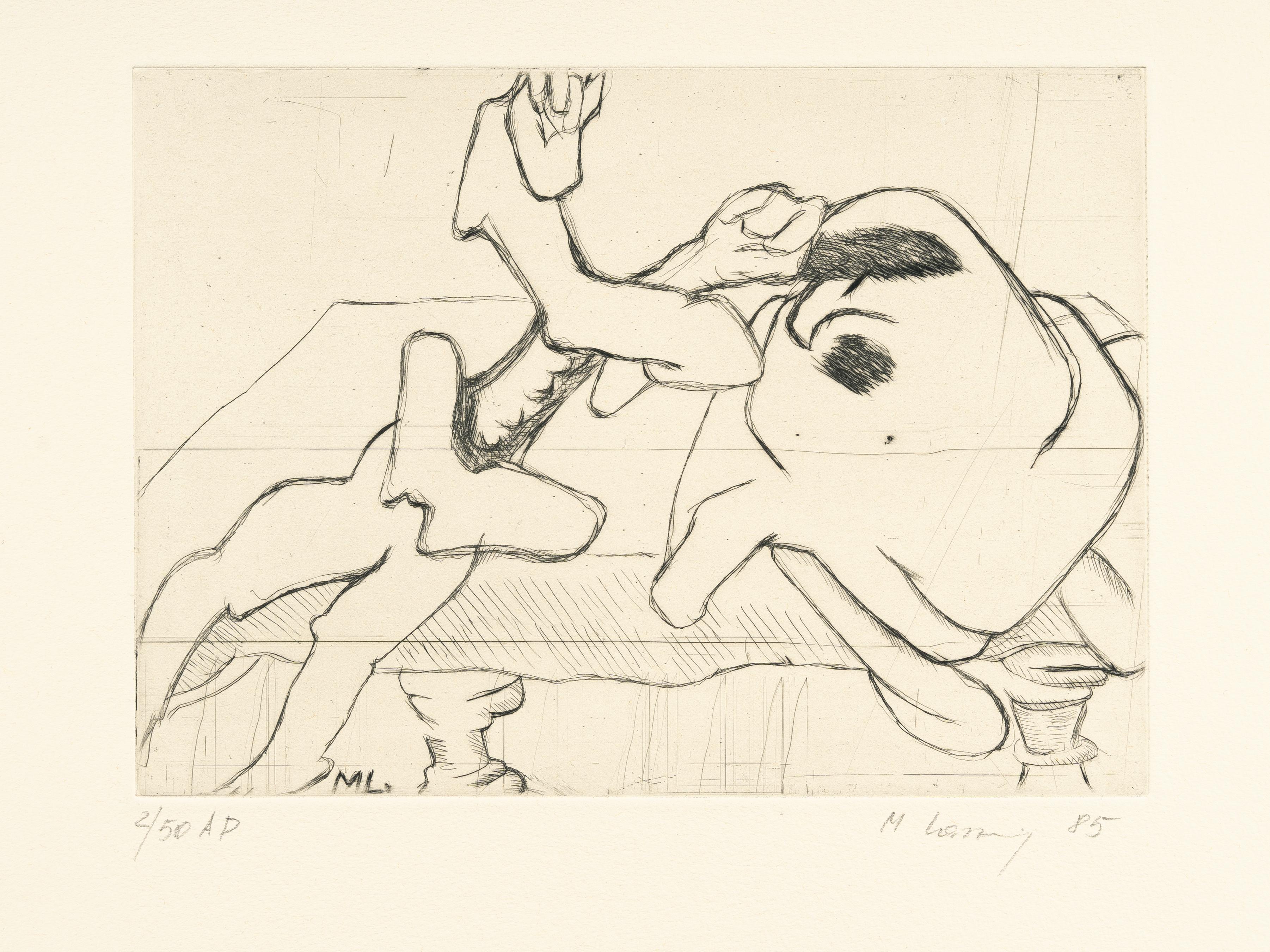 Maria Lassnig - Ohne Titel (Die Macht des Gedankens)