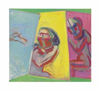 Maria Lassnig - Zwei Maler, drei Leinwände (Two Painters, Three Canvases)