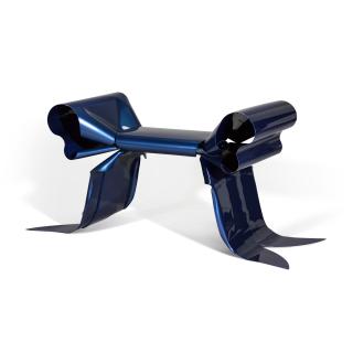 Maria Pergay - Ribbon Pouf (Blue)