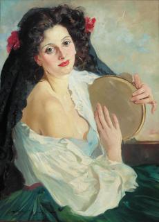 Maria Szantho - The tambourine girl