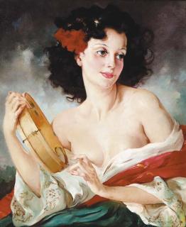 Maria Szantho - The tambourine girl