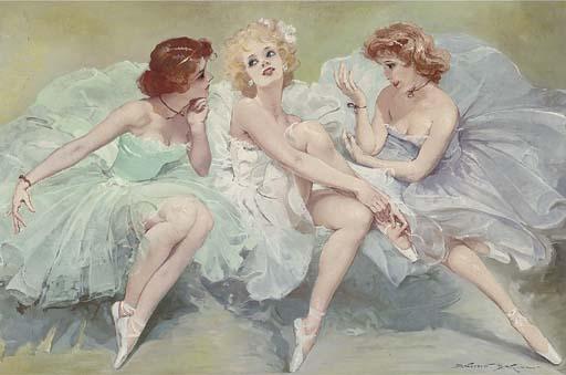 Maria Szantho - Three ballerinas
