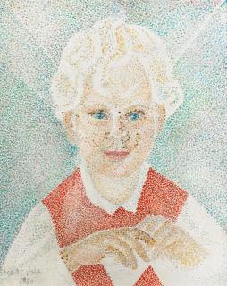 Maria Vorobieva - Portrait Of A Boy With Fair Hair