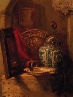 Maria Vos - The antique shop