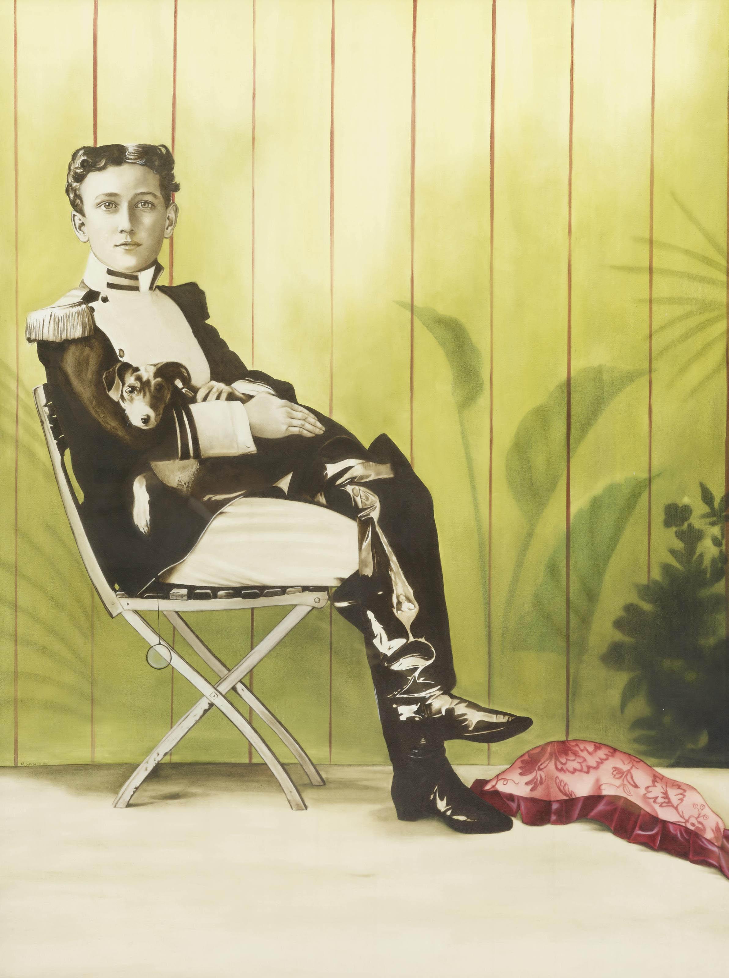 Marianna Gartner - Pretty boy soldier with dog