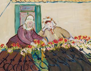 Marianne von Werefkin - Auf dem Balkon.