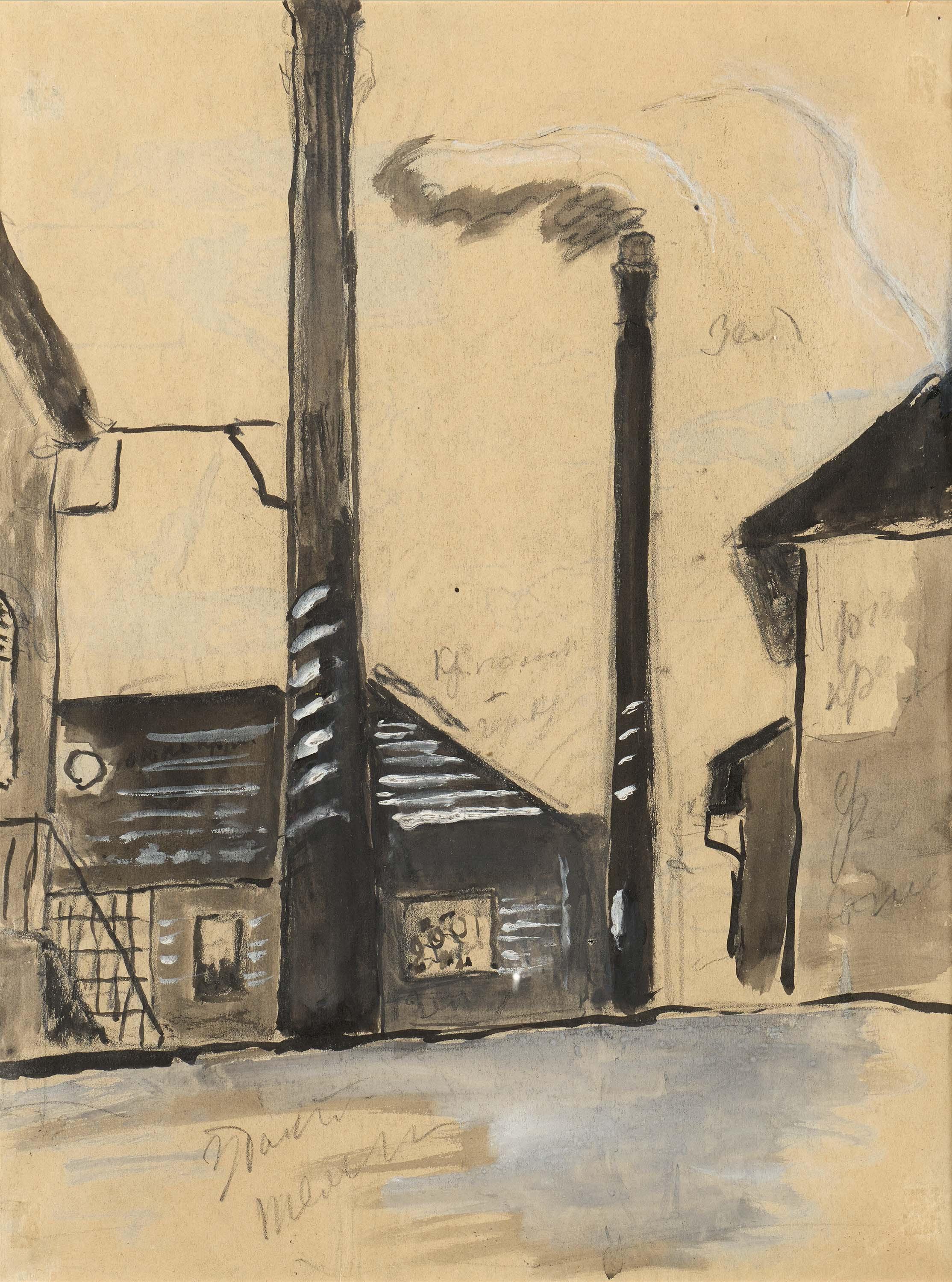 Marianne Von Werefkin - Glasbläserei bei Nacht.