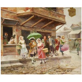 Mariano Alonso-Pérez - Spanish Paseo Matinal (A Morning Walk)