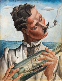 Mariano Andreu - L\'Homme au bateau (Homme à la pipe rêvant de partir en mer)