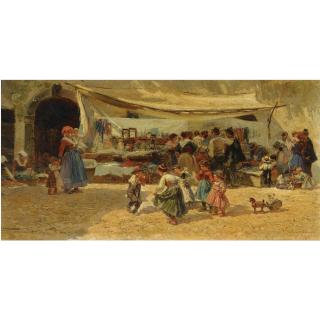 Mariano Barbasán - Spanish mercado, Anticoli Corrado (The Marketplace, Anticoli Corrado)