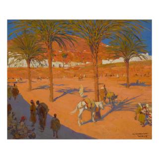 Mariano Bertuchi - Desert Scene In Tétouan, Morocco