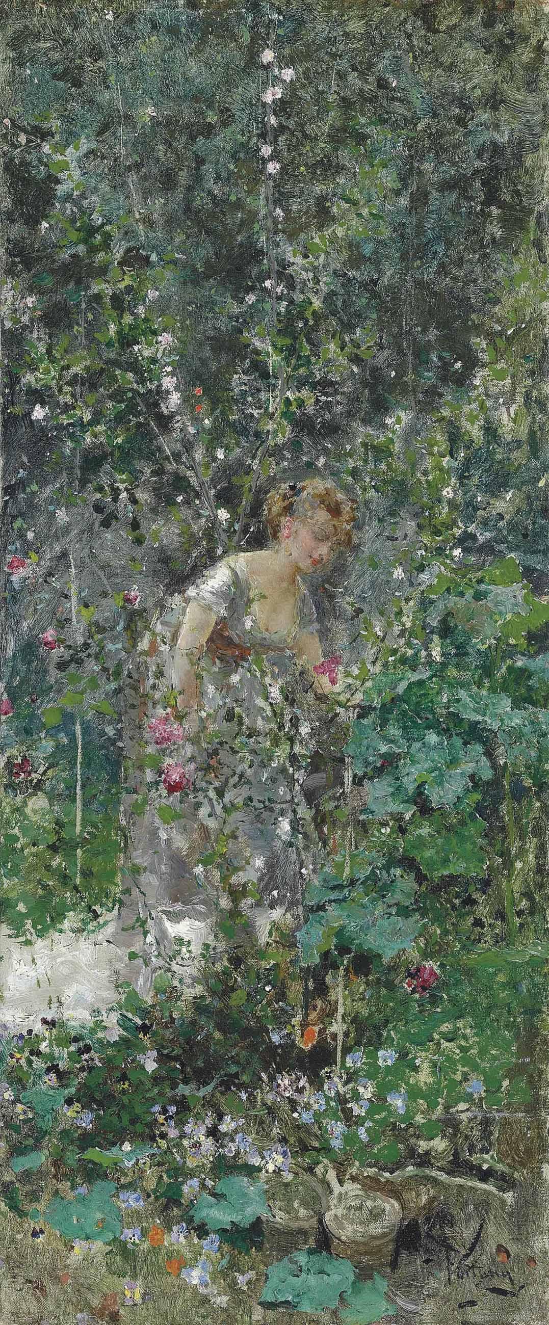 Mariano Fortuny y Marsal - In the garden, Granada