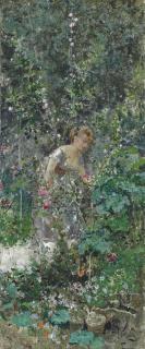 Mariano Fortuny y Marsal - In the garden, Granada