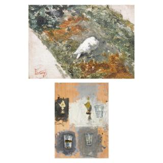 Mariano Fortuny - Dos Estudios: Paloma; Vasos Y Campanas (Two Studies: A Dove; Glasses And Bells)