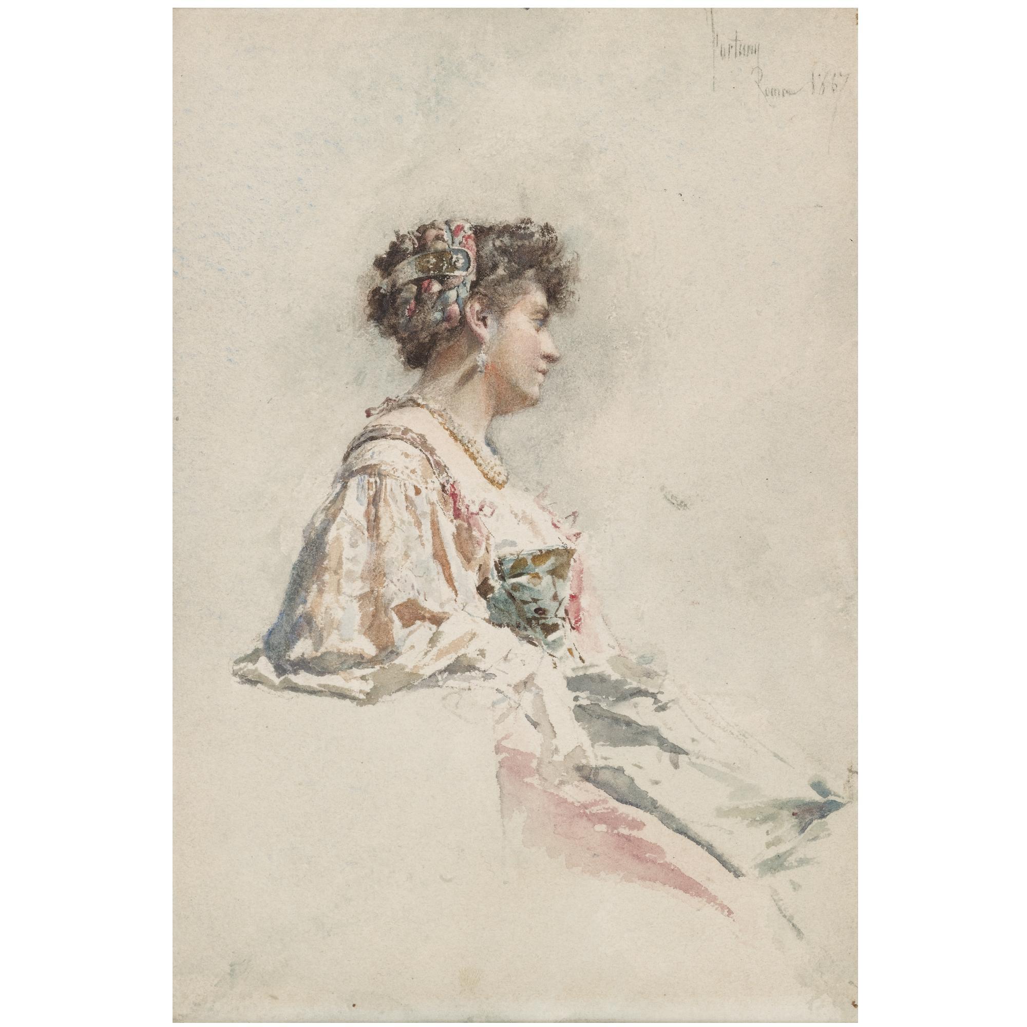 Mariano Fortuny - Retrato De Joven (Portrait Of A Young Woman)