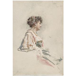 Mariano Fortuny - Retrato De Joven (Portrait Of A Young Woman)