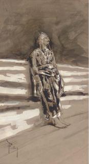 Mariano José Maria Bernardo Fortuny y Carbs - A Moorish guard