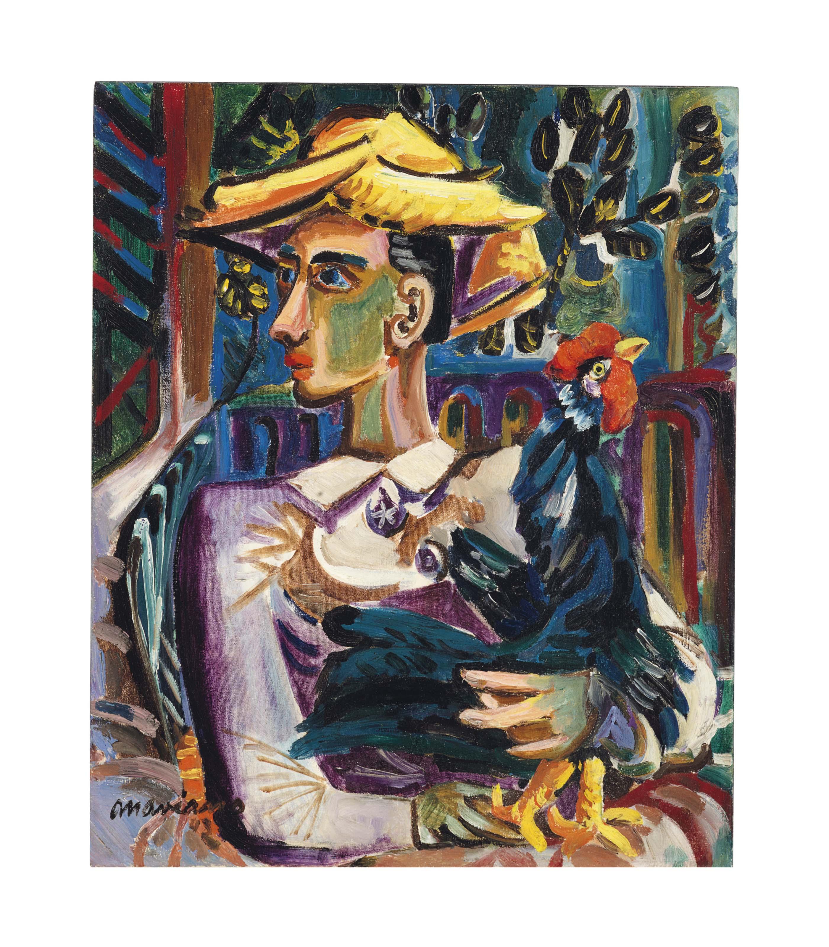 Mariano Rodríguez - Guajiro con gallo (also known as Muchacho con gallo)