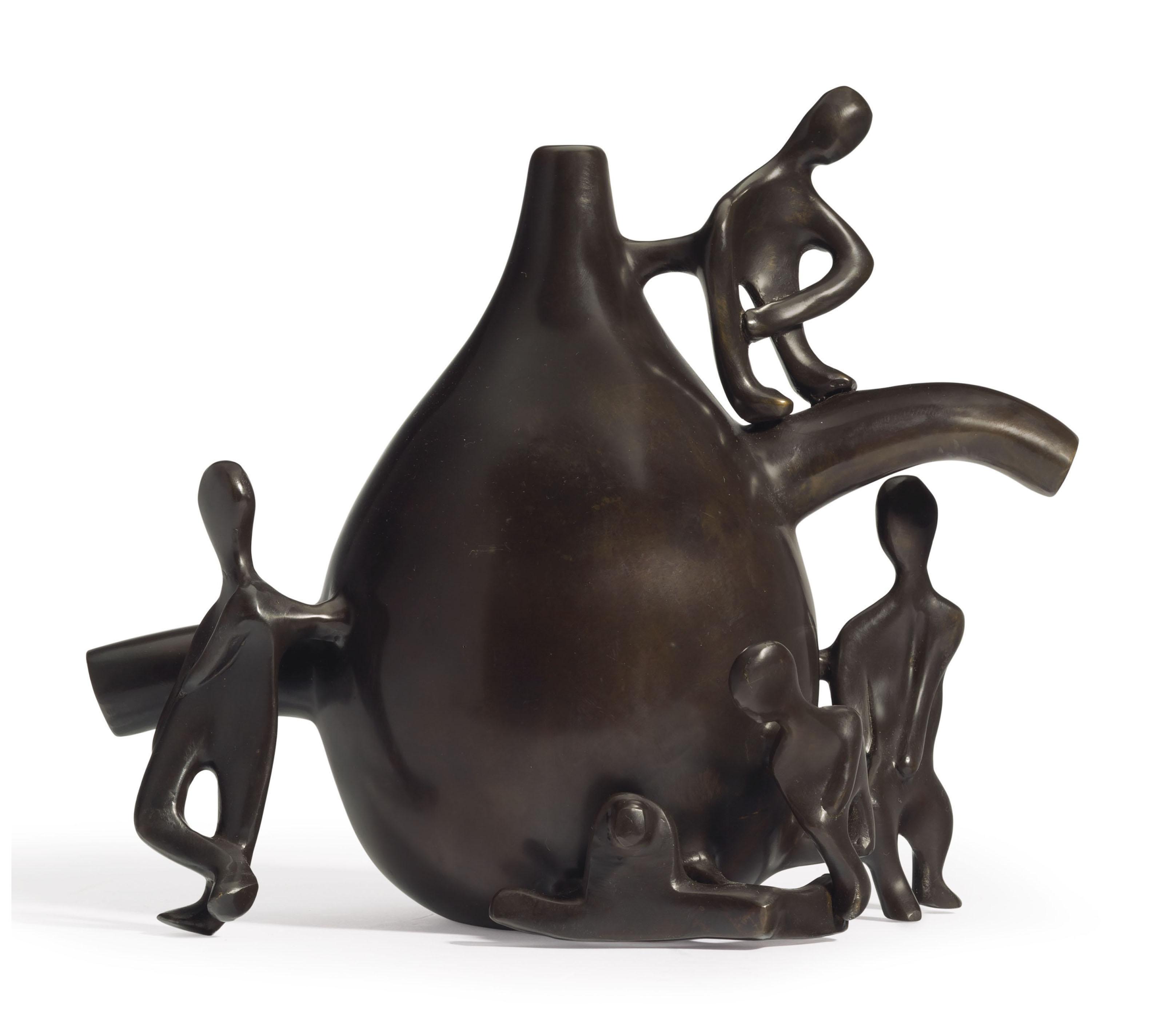 Mariano Rodríguez - Jarrón con fiesta de el amor