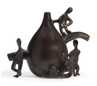 Mariano Rodríguez - Jarrón con fiesta de el amor