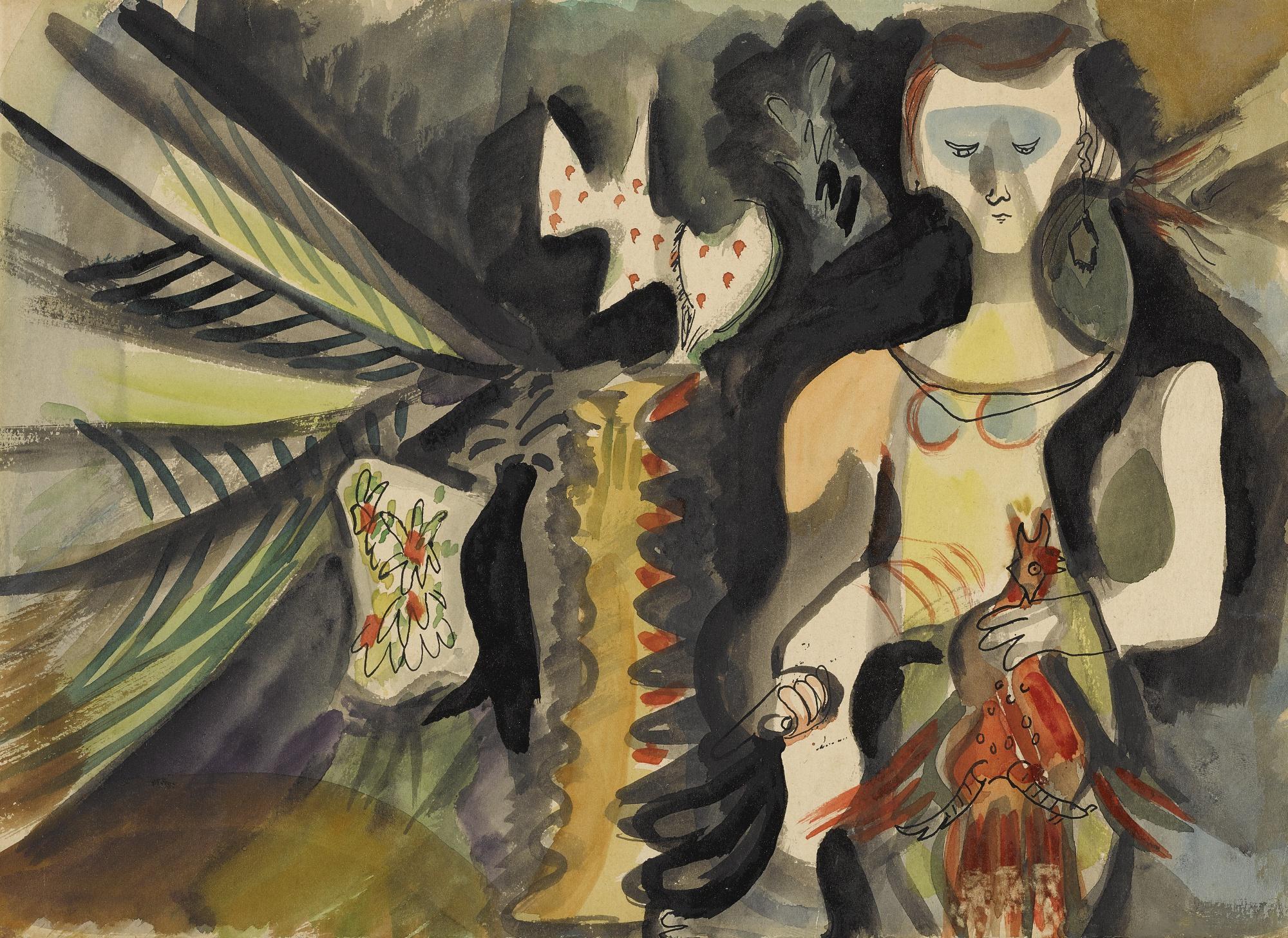 Mariano Rodríguez - Mujer Degollando Un Gallo