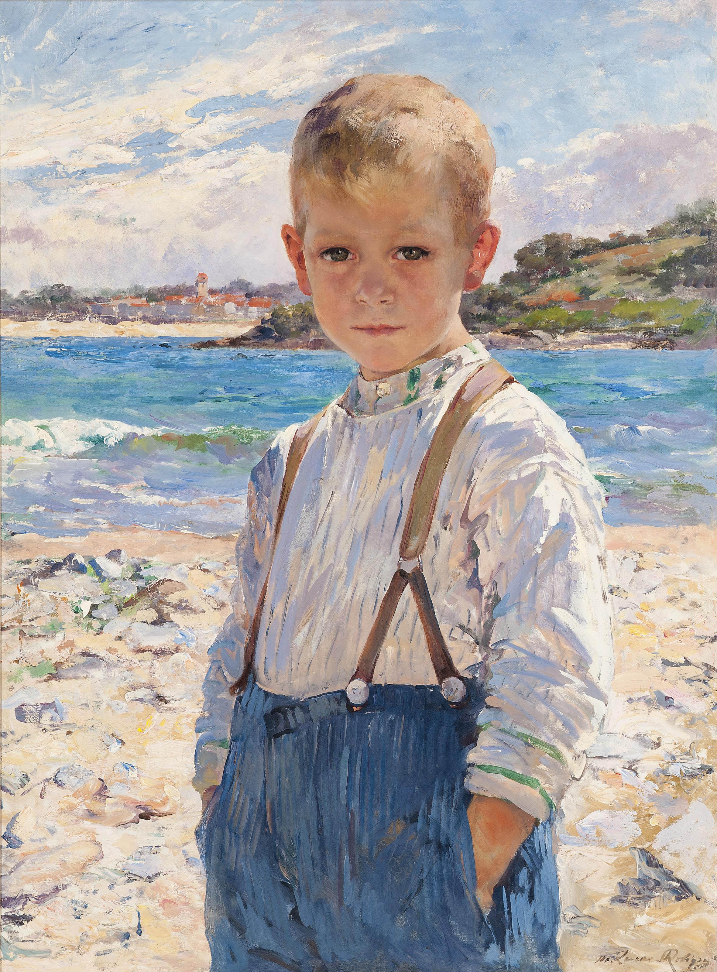 Marie Aimée Lucas-Robiquet - A Boy On The Beach
