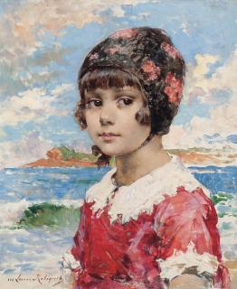 Marie Aimée Lucas-Robiquet - A Girl On The Beach