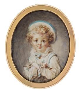 Marie-Anne Fragonard - Portrait Of A Boy, In The Guise Of \'Pierrot\', Circa 1790