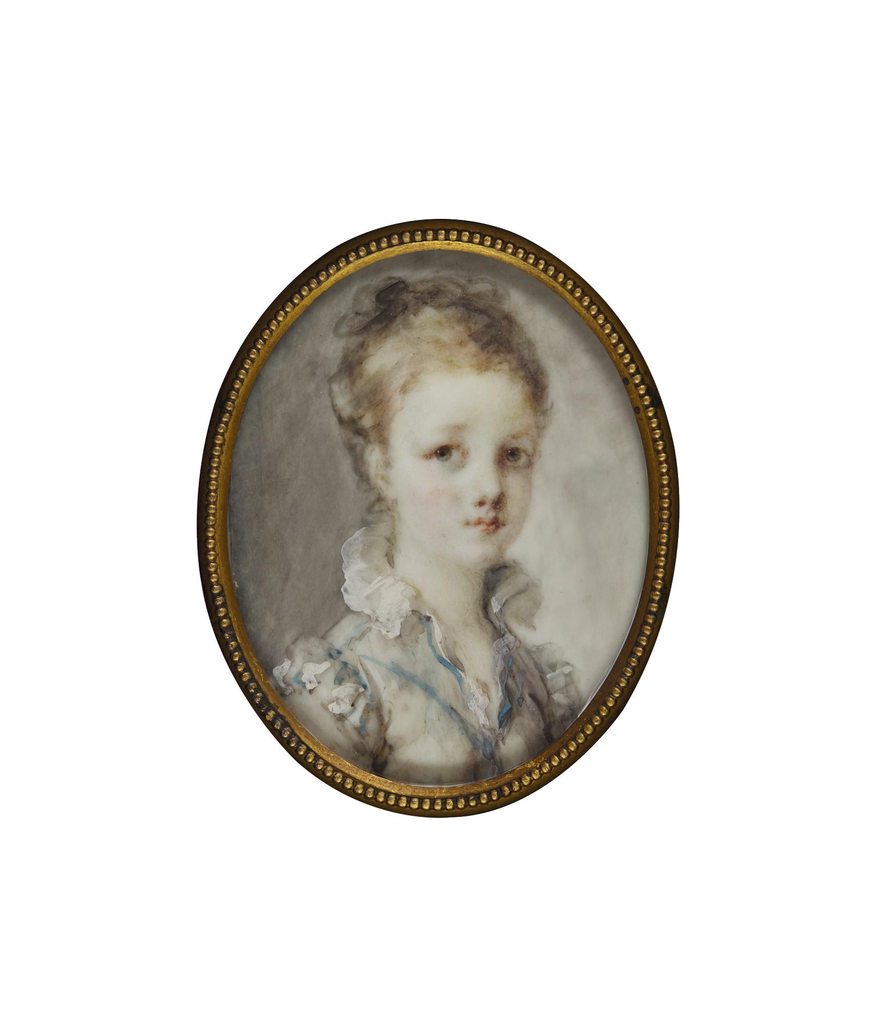 Marie-Anne Fragonard - Portrait Of A Young Girl