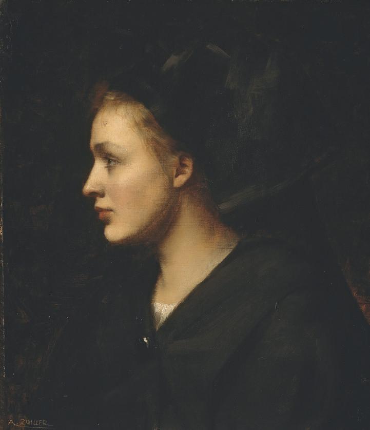 Marie-Augustin Zwiller - Portrait d\'une alsacienne
