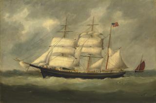 Marie-Edouard Adam of Le Havre - The Charles M. Watts at sea